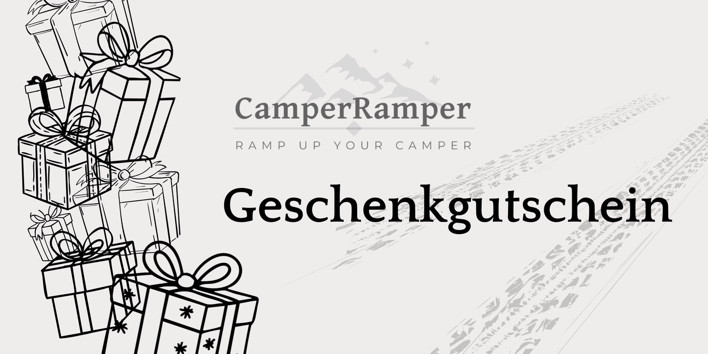 Gutschein für Offroad, Vanlife & Co. | Camperramper.de Geschenkgutschein