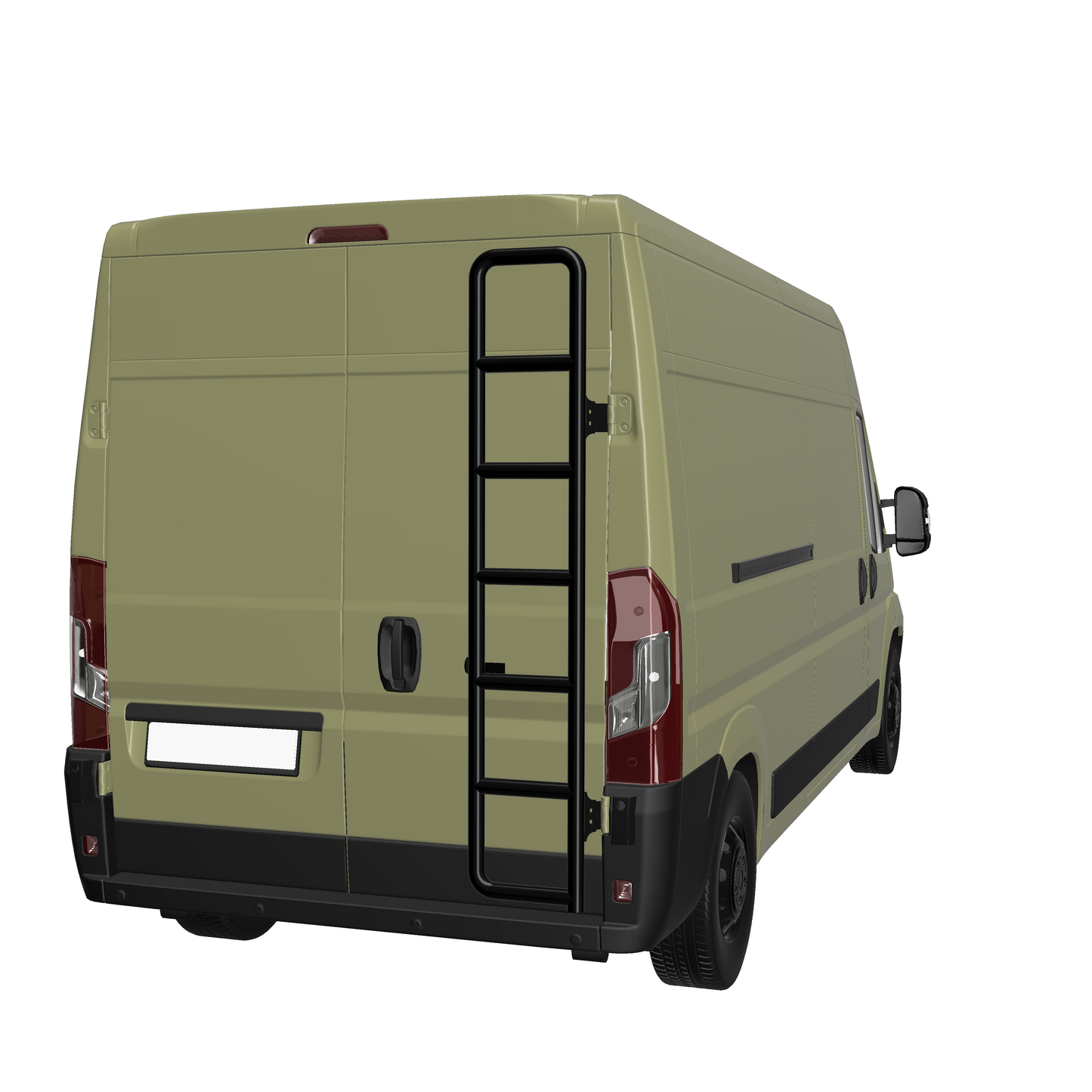 B-RAX Heckleiter Beifahrerseite für Fiat Ducato, Citroën Jumper, Peugeot Boxer (ab 2006) und Baugleich *H2*