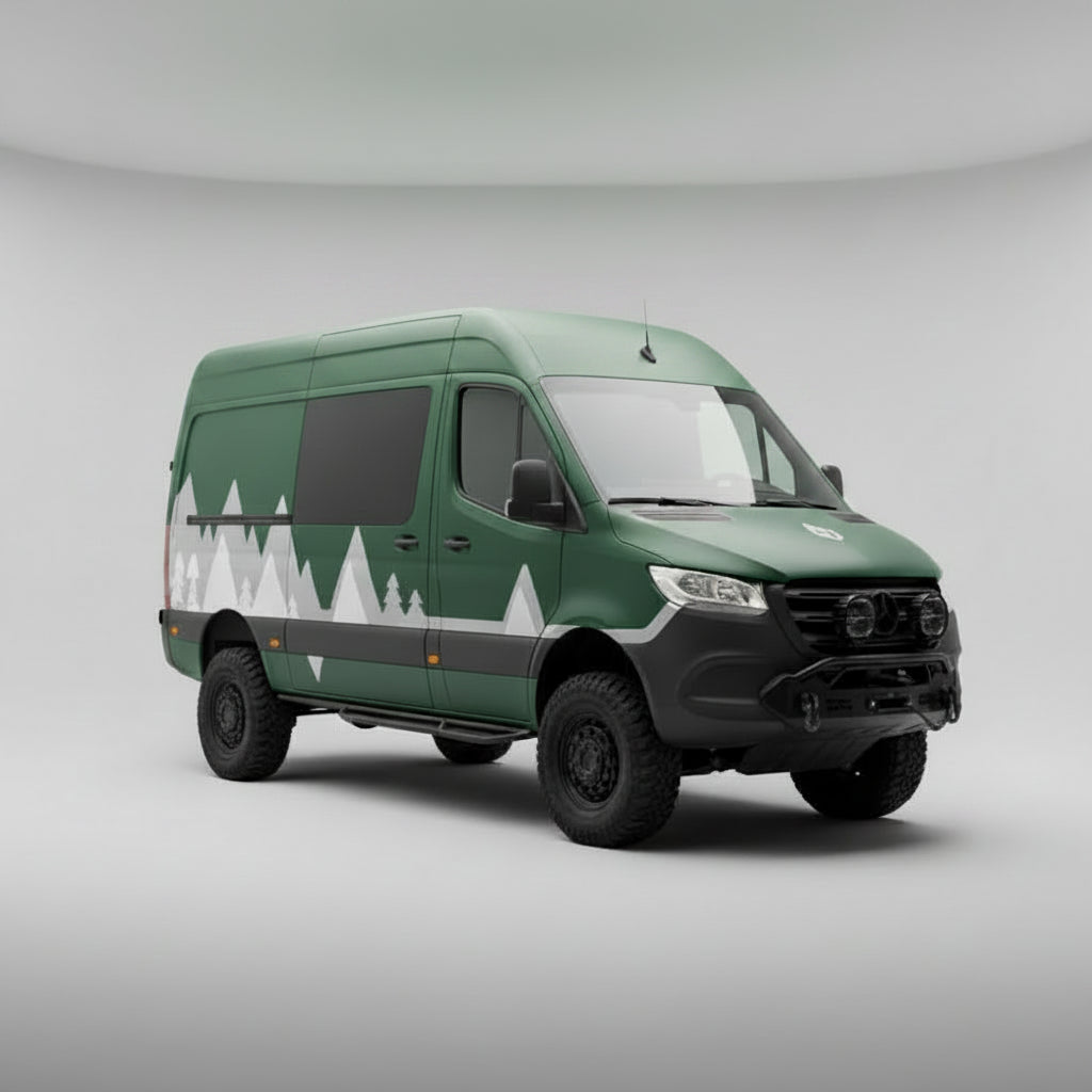 Windenträger Bumper Sprinter (2018+) aus Aluminium – Pulverbeschichtet