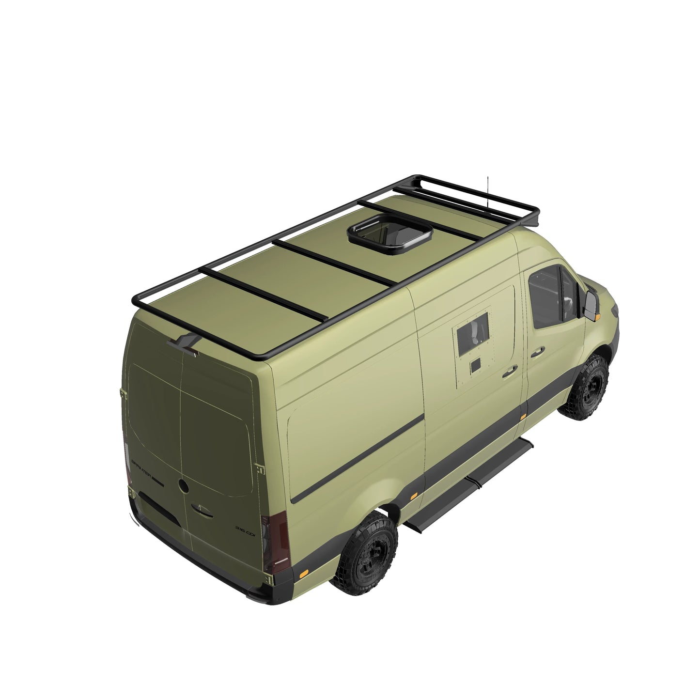 B-RAX Dachträger Base Light ready straight für Mercedes Sprinter (ab Bj. 2006 ) und VW Crafter (Bj. 2006-2016)