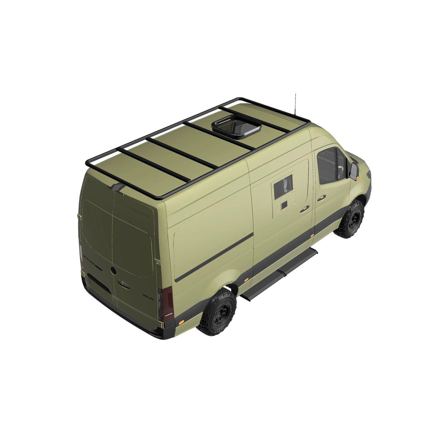 B-RAX Dachträger Base straight für Mercedes Sprinter (ab Bj. 2006 ) und VW Crafter (Bj. 2006-2016)