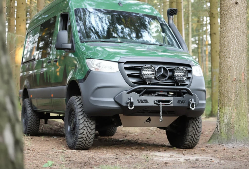 Windenträger Bumper Sprinter (2018+) aus Aluminium – Pulverbeschichtet