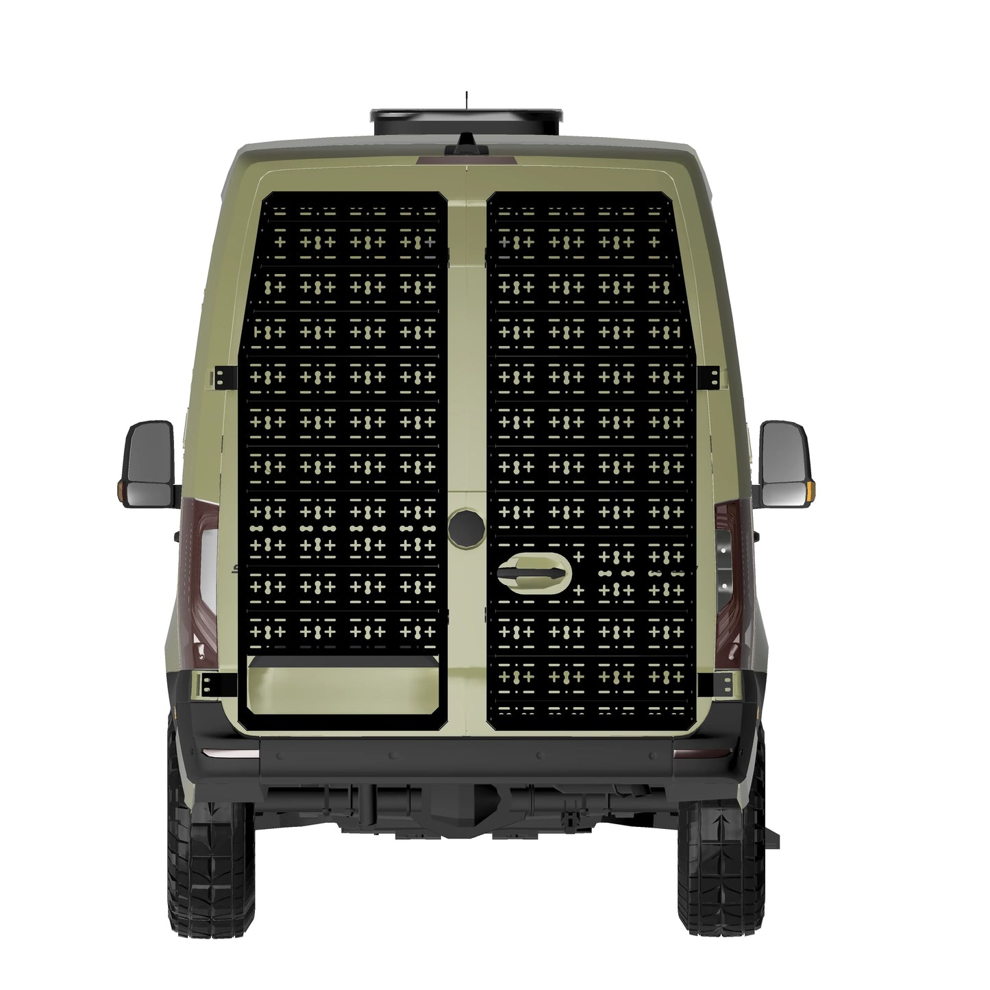 Backrack modular, Heckträger für Mercedes Sprinter (ab Bj. 2006 ) und VW Crafter (Bj. 2006-2016)