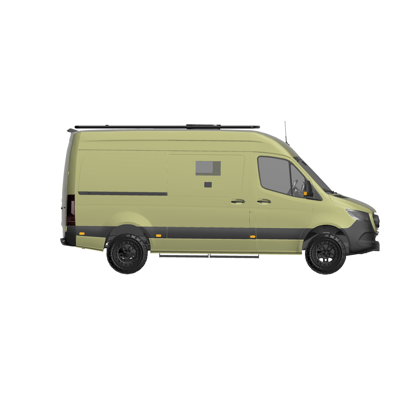 Dachträger Base curved für Mercedes Sprinter (ab Bj. 2006 ) und VW Crafter (Bj. 2006-2016) - CamperRamper