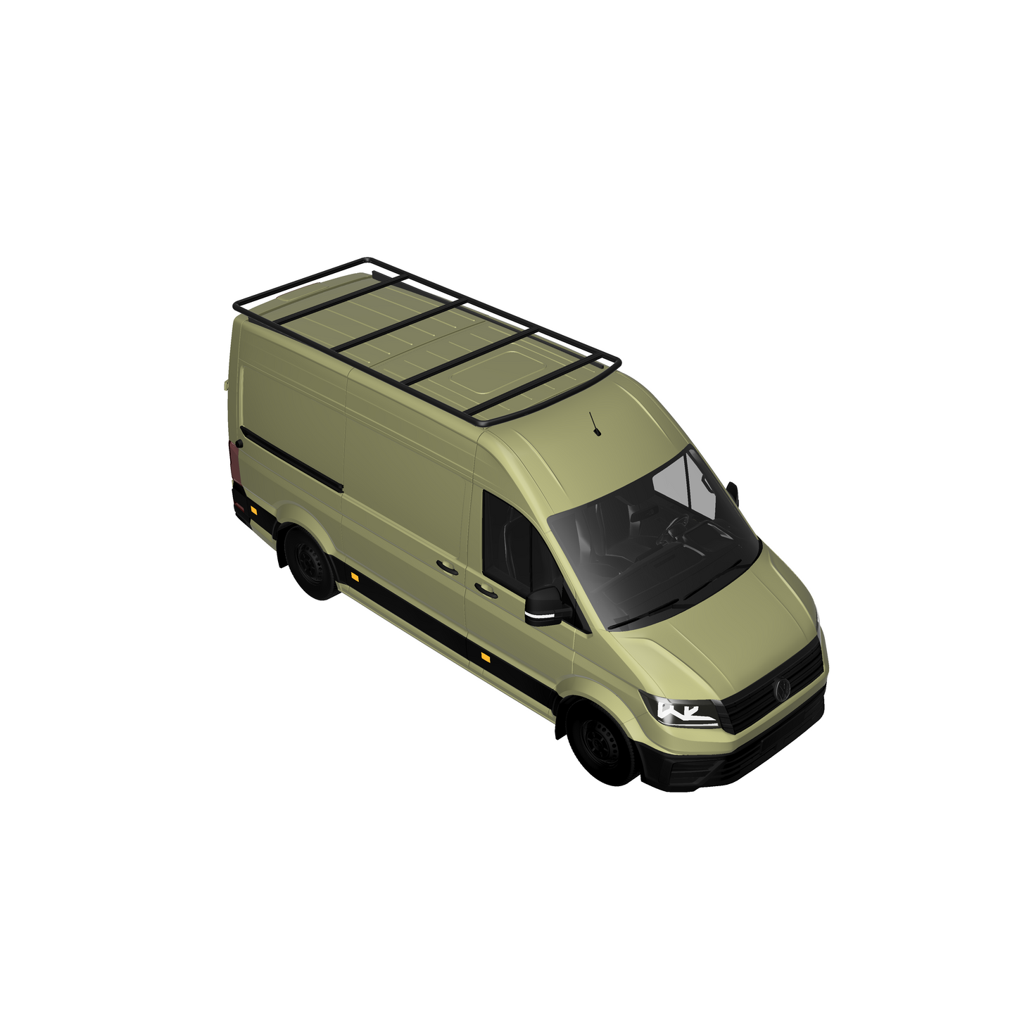 Dachträger Base curved für VW Crafter und MAN TGE (ab 2017) - CamperRamper