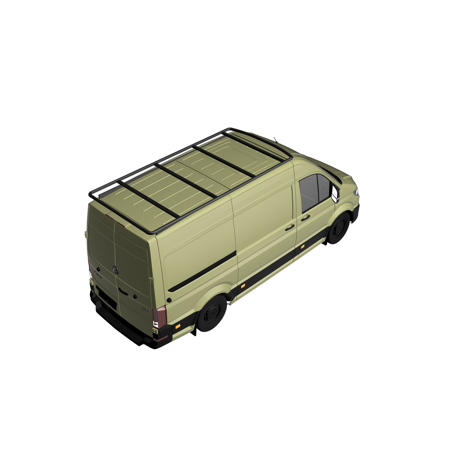 Dachträger Base curved für VW Crafter und MAN TGE (ab 2017) - CamperRamper