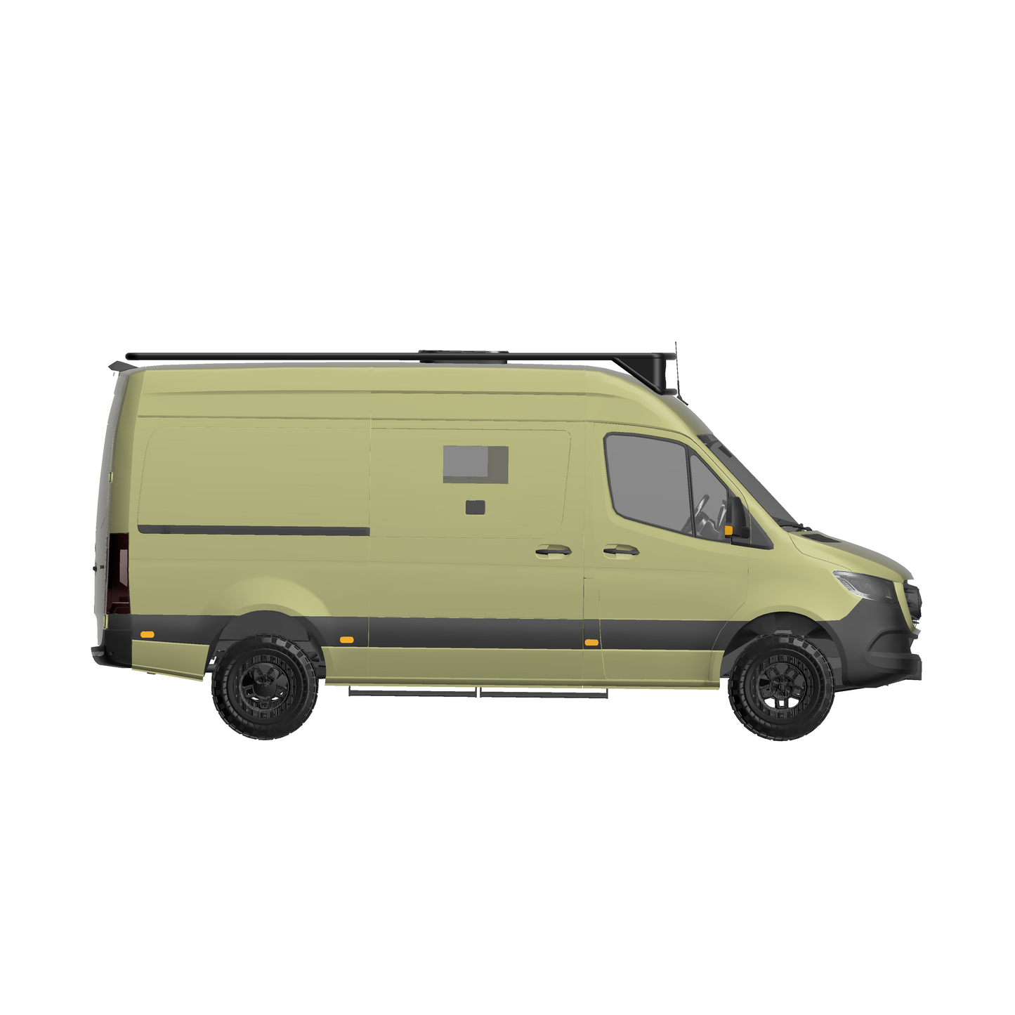 Dachträger Base Light ready curved für Mercedes Sprinter (ab Bj. 2006 ) und VW Crafter (Bj. 2006-2016) - CamperRamper