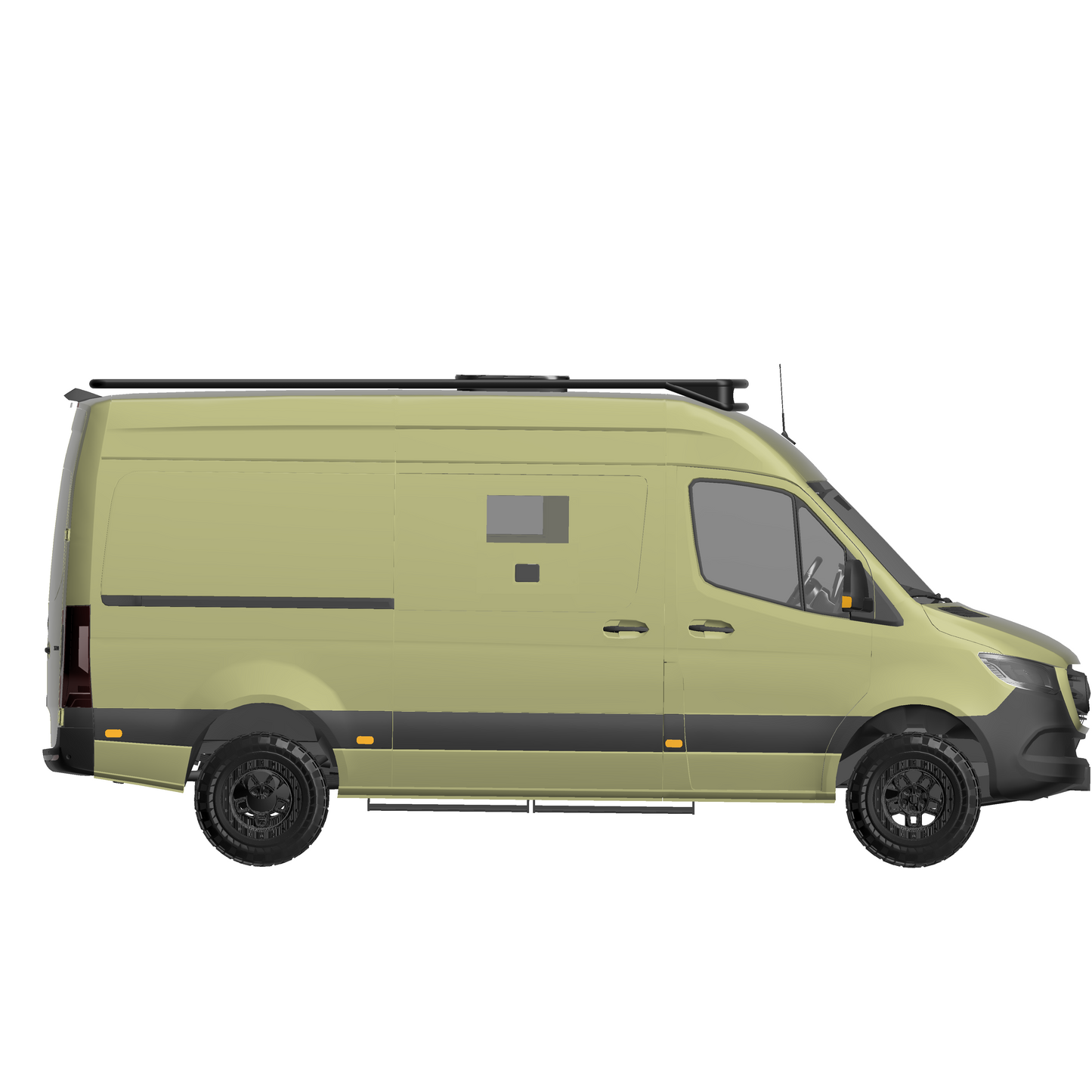 Dachträger Base Light ready curved für Mercedes Sprinter (ab Bj. 2006 ) und VW Crafter (Bj. 2006-2016) - CamperRamper