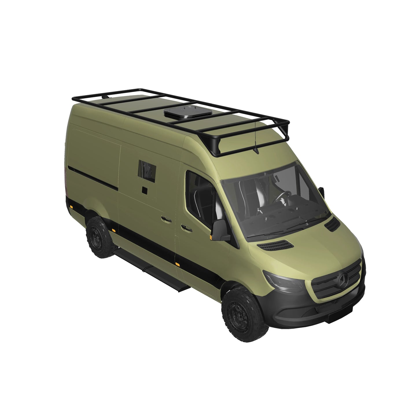 B-RAX Dachträger Base Light ready straight für Mercedes Sprinter (ab Bj. 2006 ) und VW Crafter (Bj. 2006-2016)