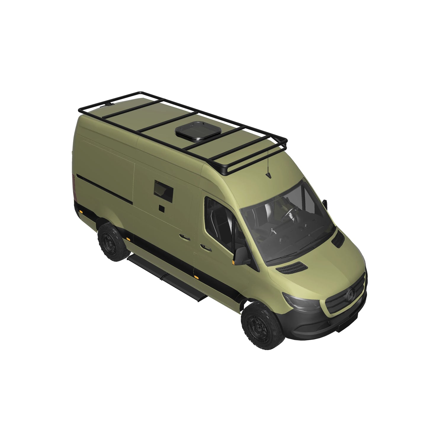 B-RAX Dachträger Base Light ready straight für Mercedes Sprinter (ab Bj. 2006 ) und VW Crafter (Bj. 2006-2016)
