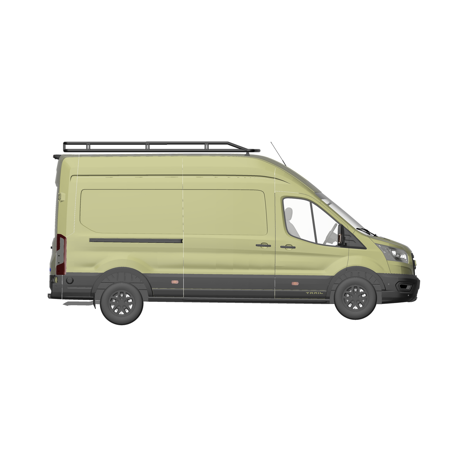 B-RAX Dachträger RailBase curved für Ford Transit (ab 2013)