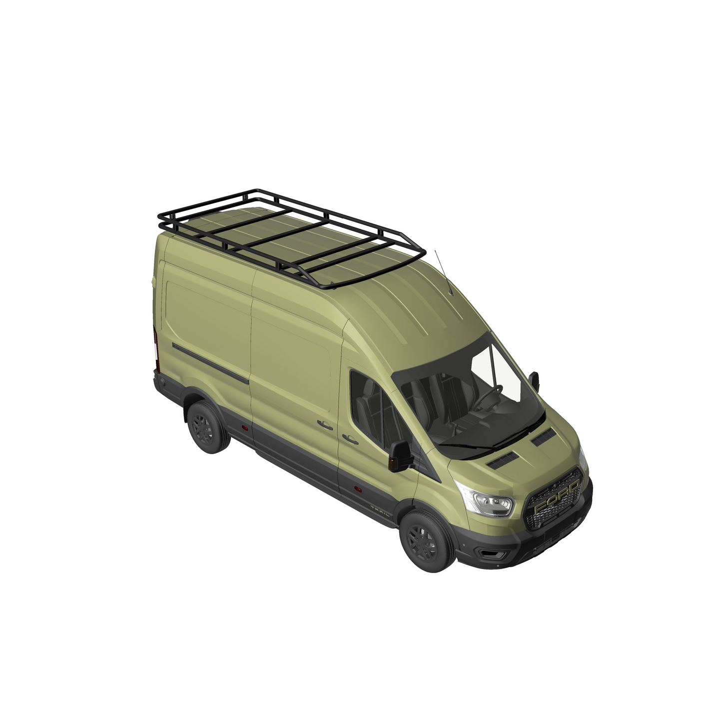 B-RAX Dachträger RailBase curved für Ford Transit (ab 2013)