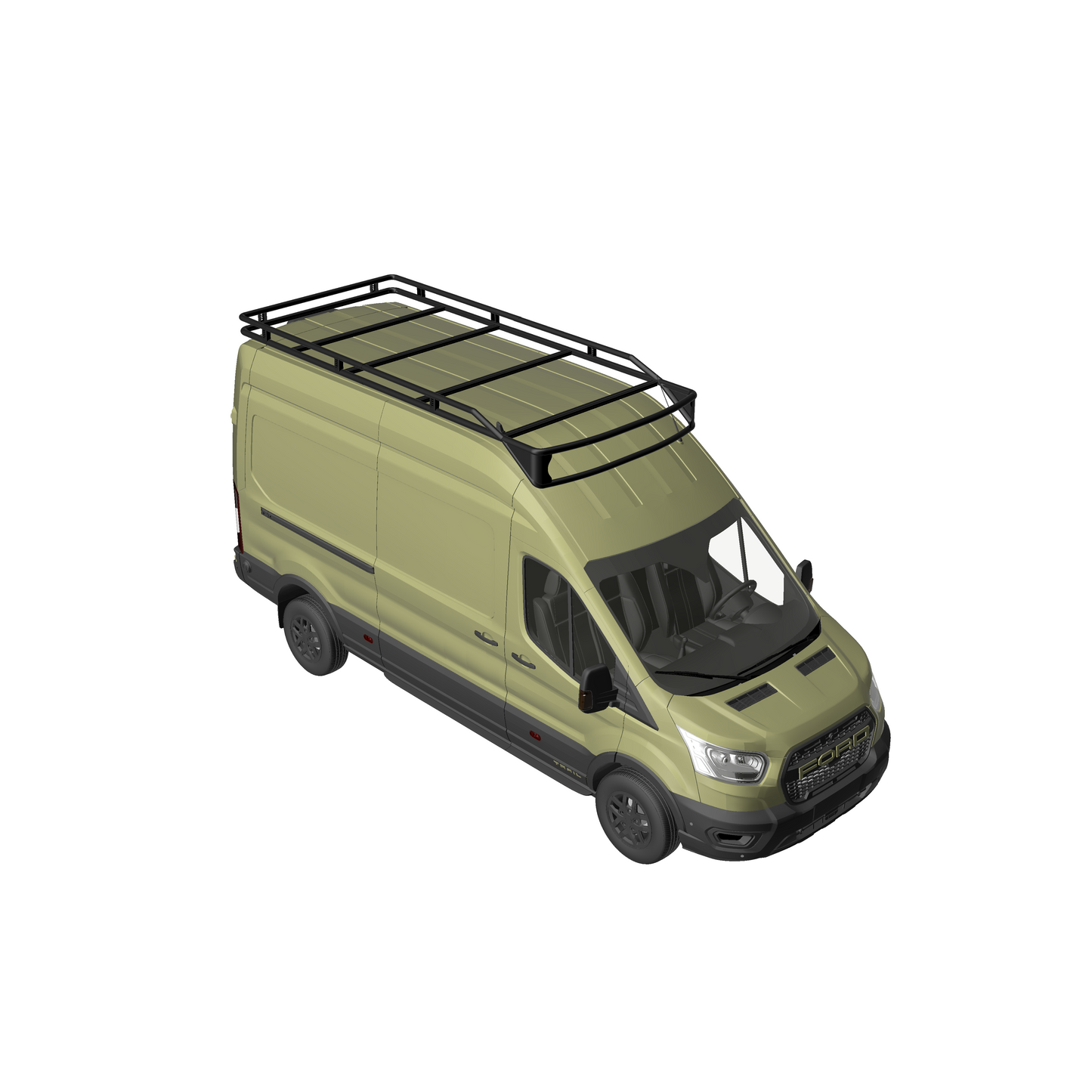 B-RAX Dachträger RailBase Light ready curved für Ford Transit (ab 2013)