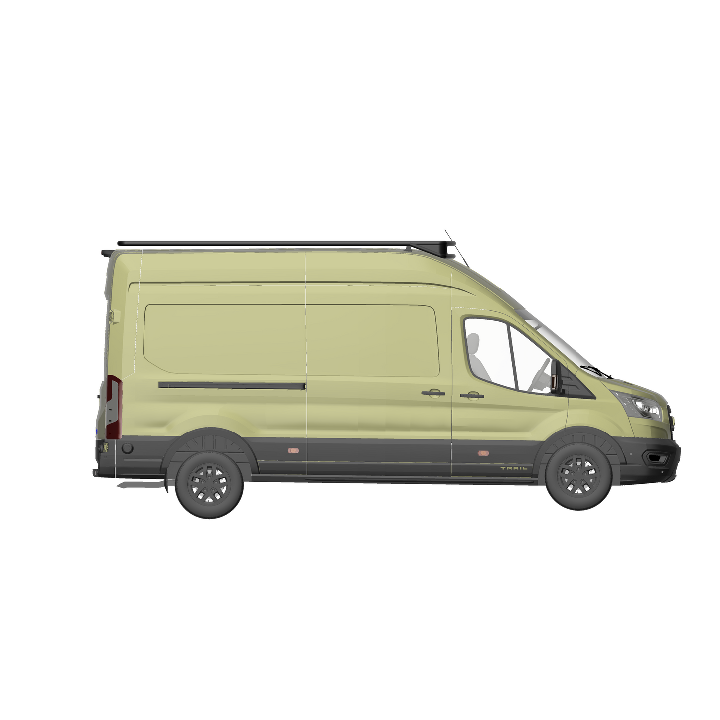 B-RAX Dachträger Base Light ready curved für Ford Transit (ab 2013)
