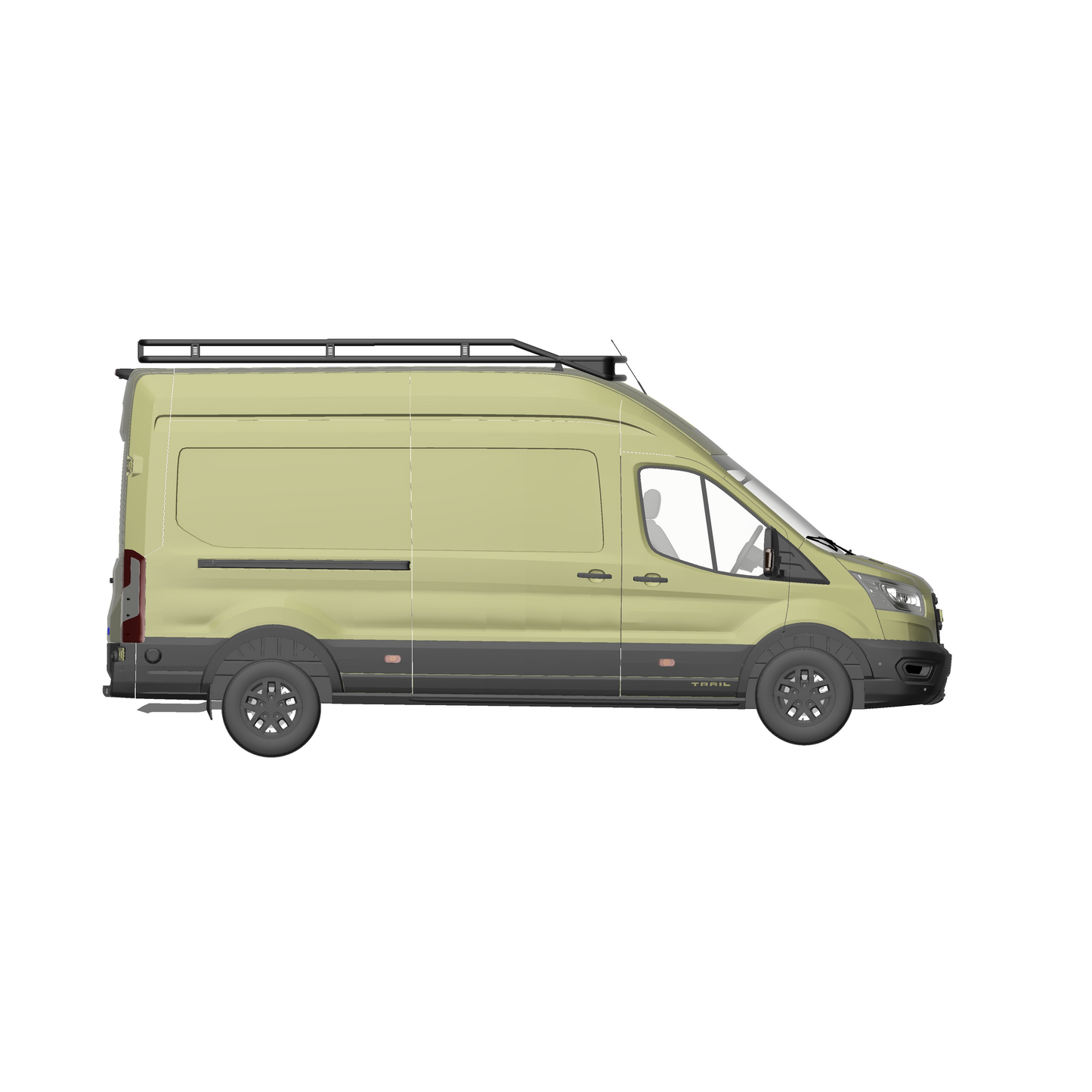 B-RAX Dachträger RailBase Light ready curved für Ford Transit (ab 2013)