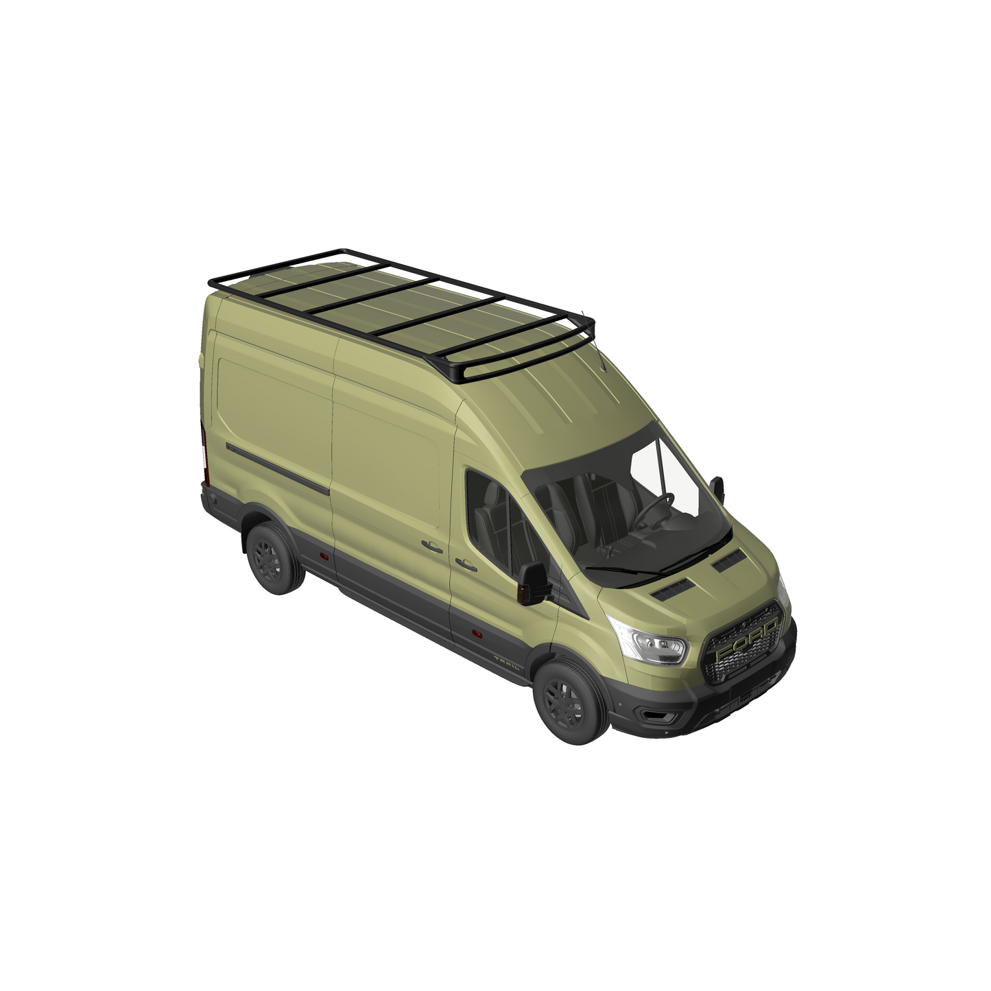 B-RAX Dachträger Base Light ready curved für Ford Transit (ab 2013)