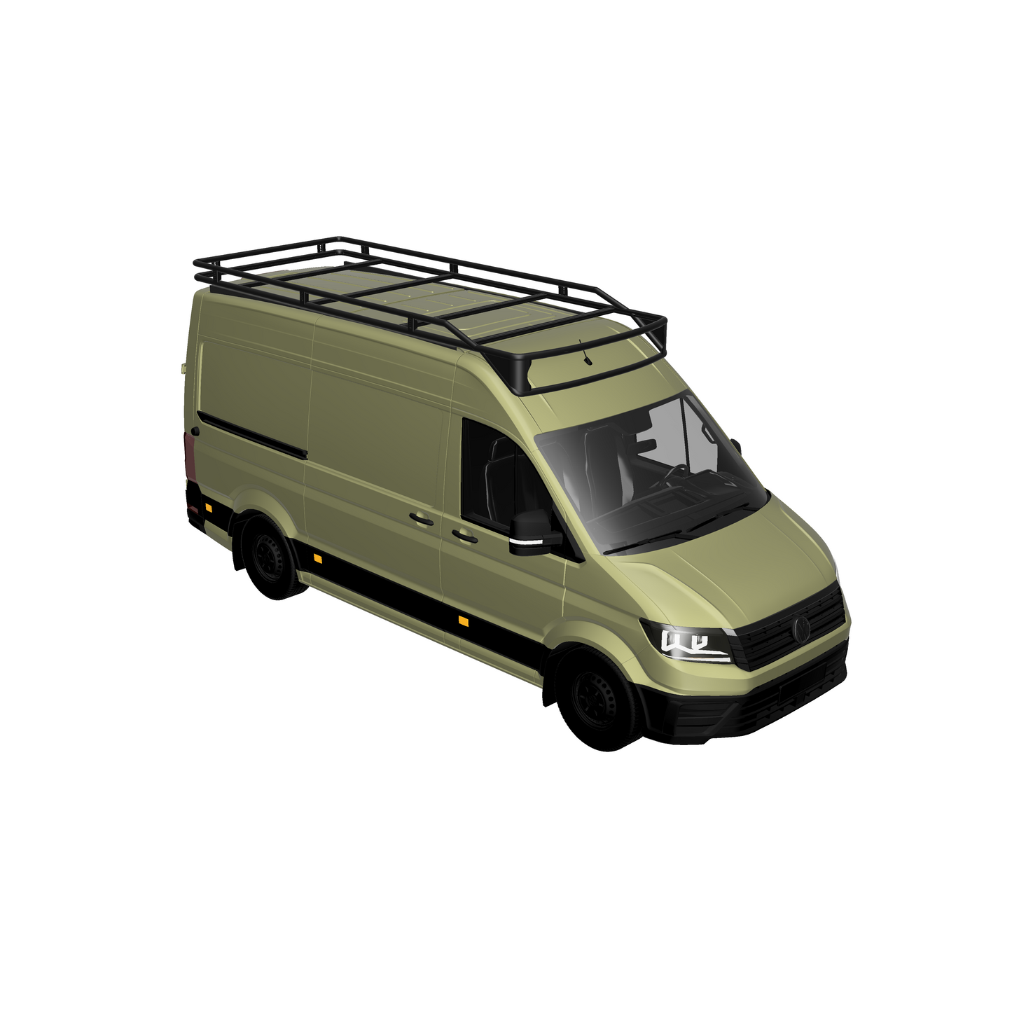 Dachträger RailBase Light ready curved für VW Crafter und MAN TGE (ab 2017)