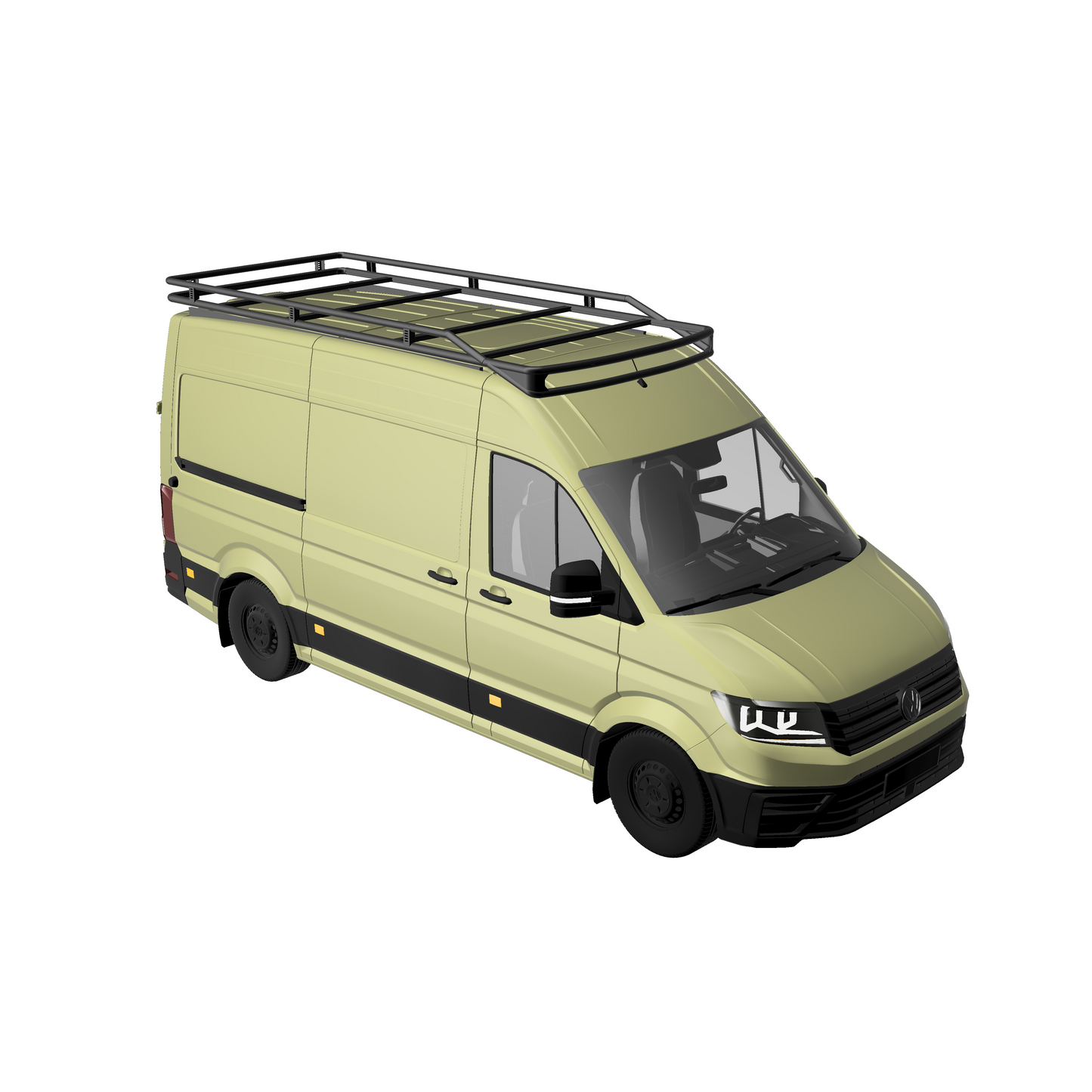 Dachträger RailBase Light ready curved für VW Crafter und MAN TGE (ab 2017)