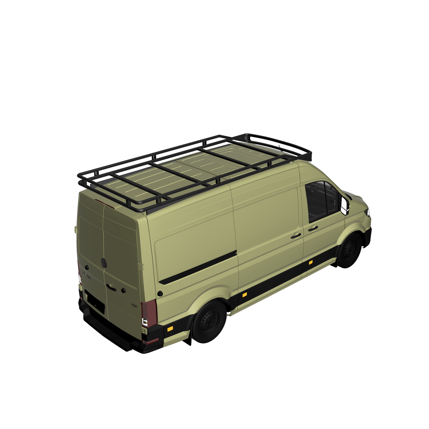 Dachträger RailBase Light ready curved für VW Crafter und MAN TGE (ab 2017)