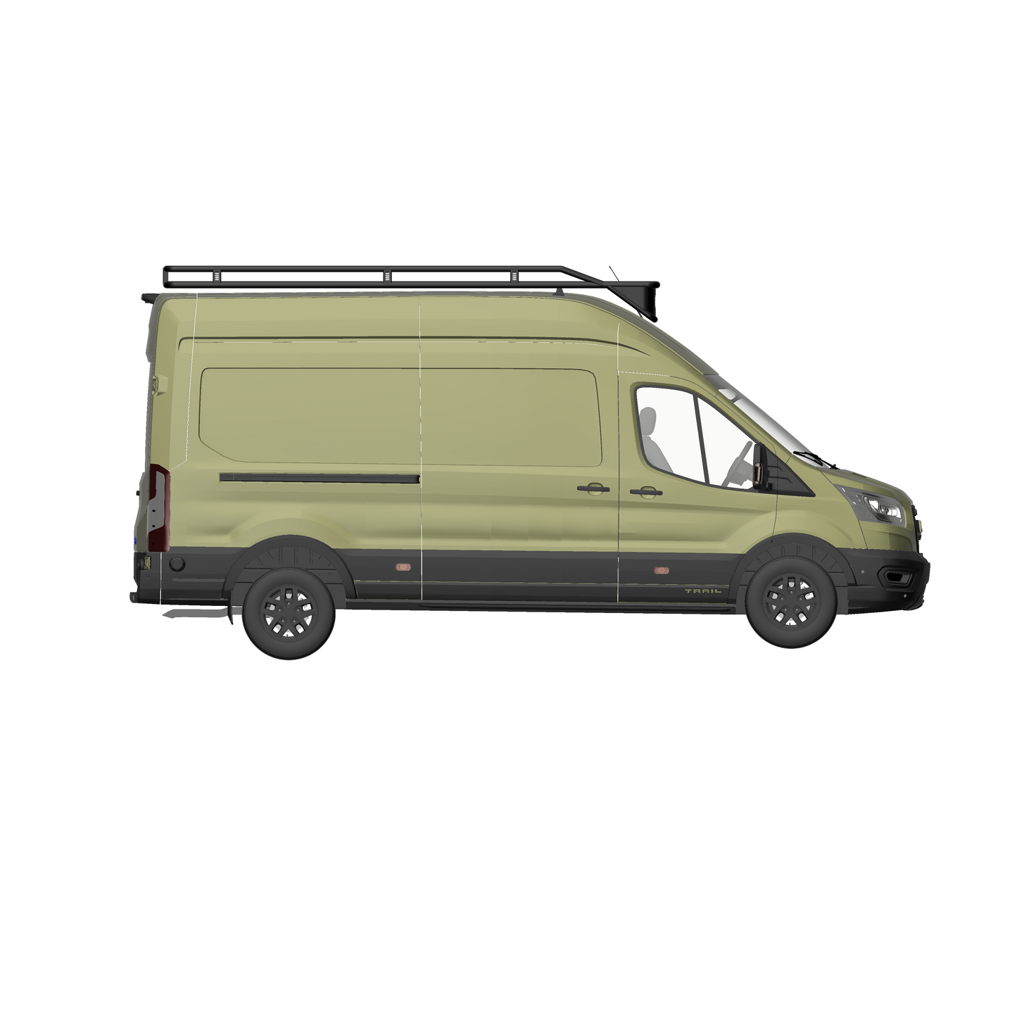 B-RAX Dachträger RailBase Light ready straight für Ford Transit (ab 2013)