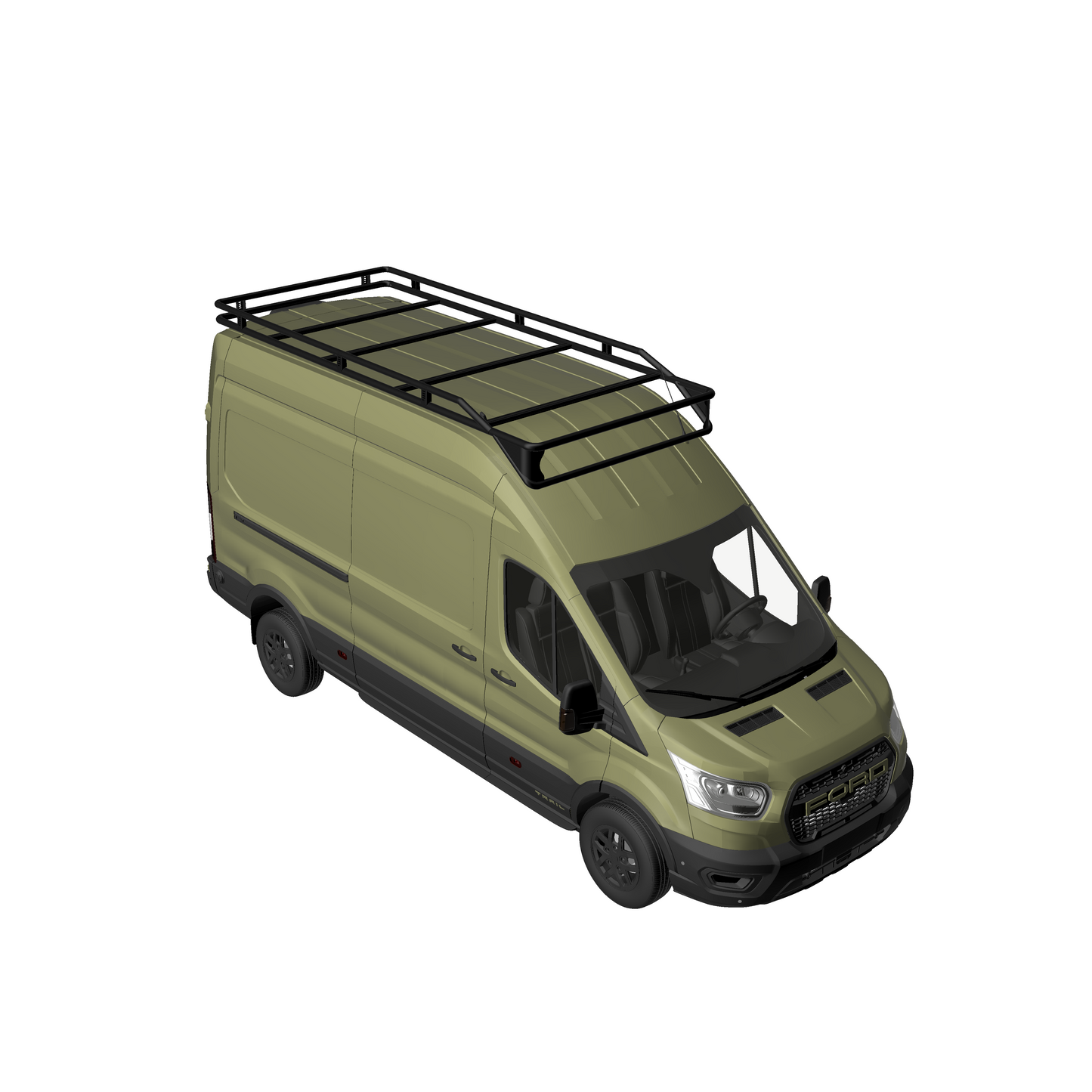 B-RAX Dachträger RailBase Light ready straight für Ford Transit (ab 2013)