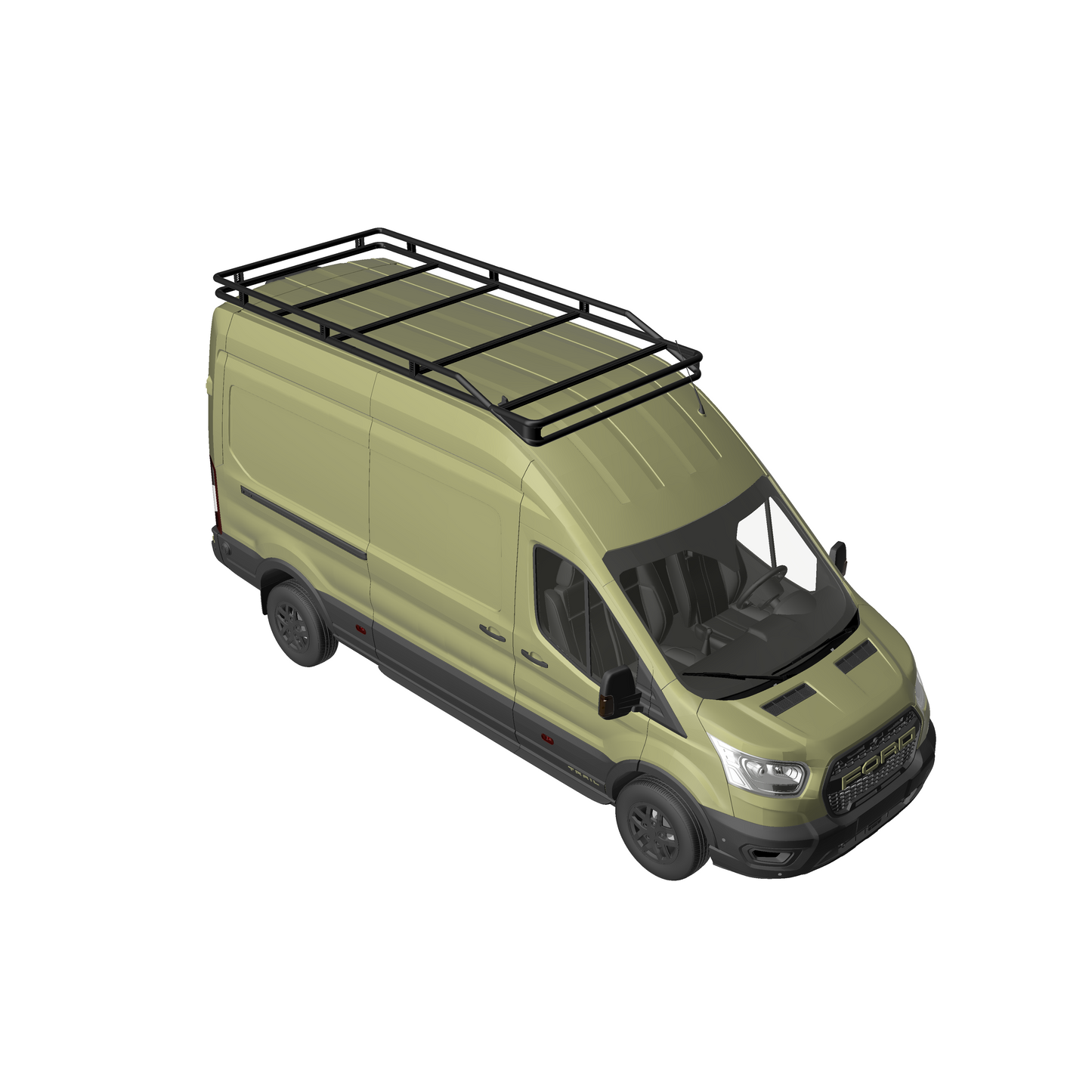 B-RAX Dachträger RailBase Light ready straight für Ford Transit (ab 2013)