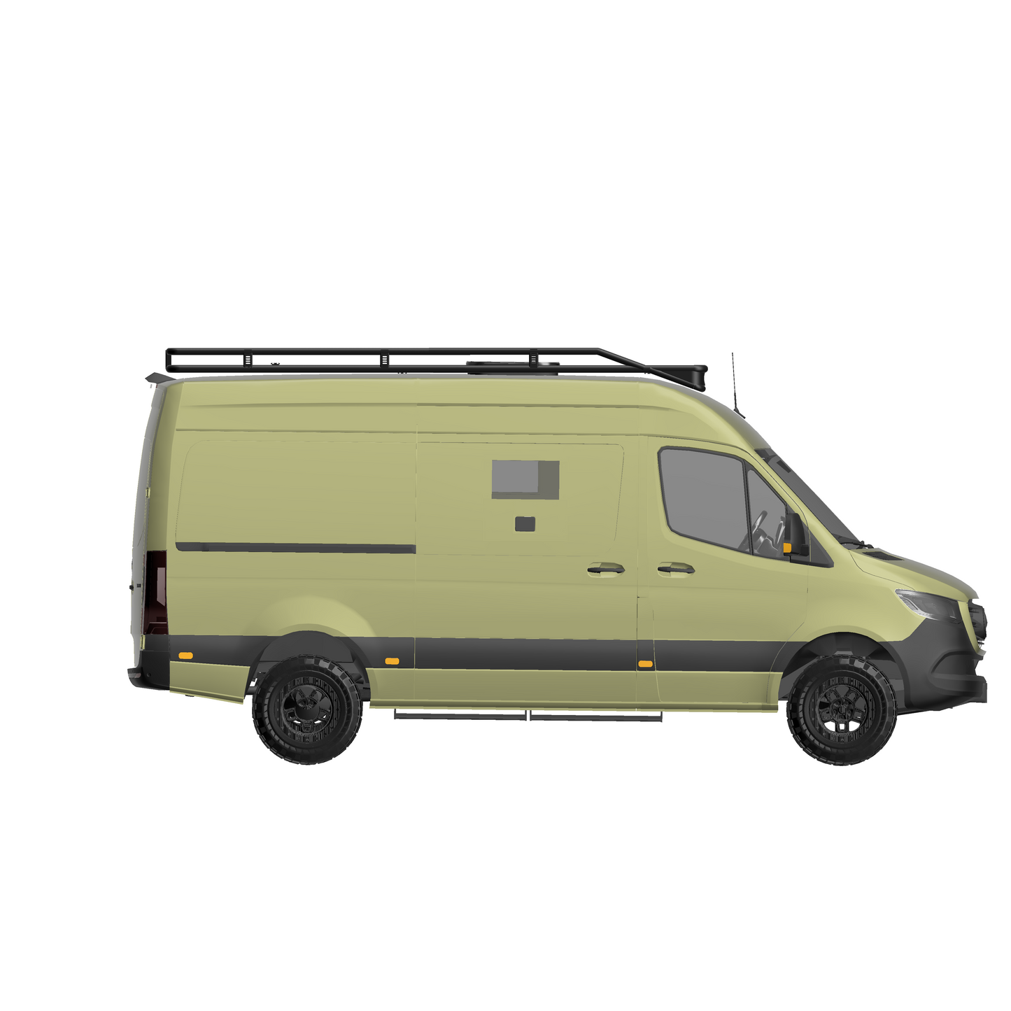 B-RAX Dachträger RailBase Light ready straight für Mercedes Sprinter (ab Bj. 2006 ) und VW Crafter (Bj. 2006-2016)